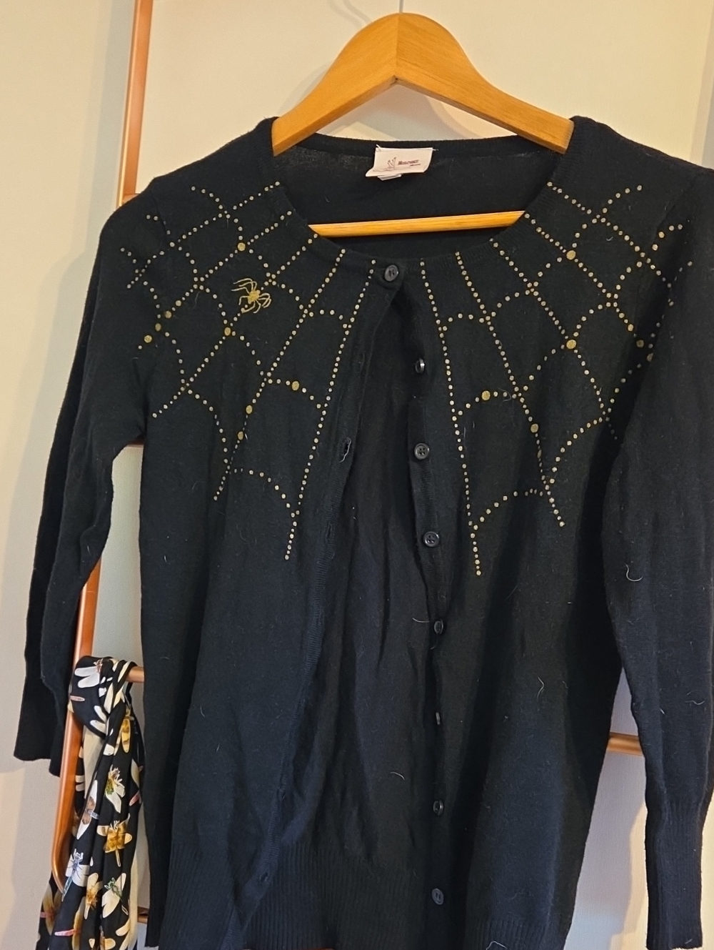 Mischeif Made Spiderweb Cardigan Sweater Halloween